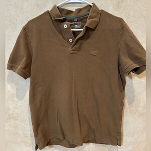Big Buddha Brown Polo Shirt size large